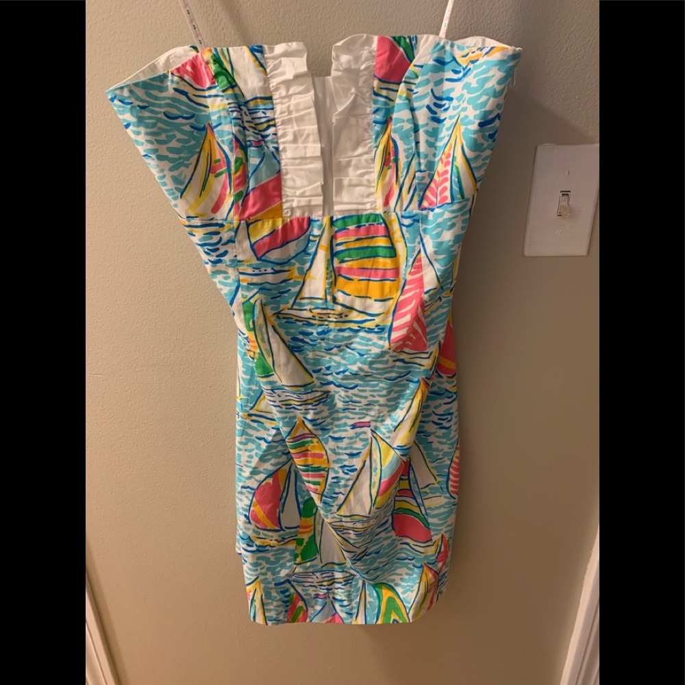 Lilly Pulitzer strapless Franco, you gotta regatta